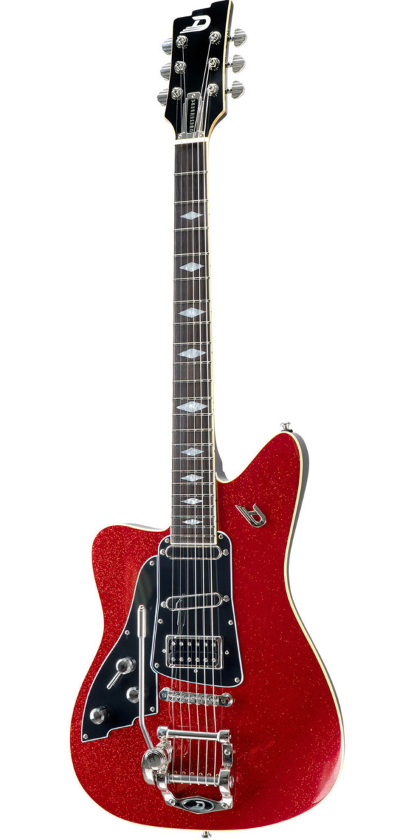 Duesenberg Paloma Left Hand Guitar Red Sparkle